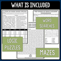 Women's History Month Packet - Jewish Women - Reading, Logic Puzzles, Activities - 3