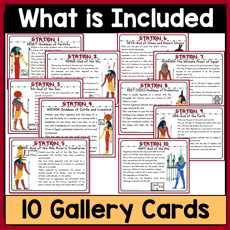 Passover: Ten Plagues - Ten Gods Gallery Walk: Informational Text Comprehension - 2