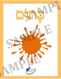 Teaching Hebrew with cards - Colors 2 (Group 18) - 2